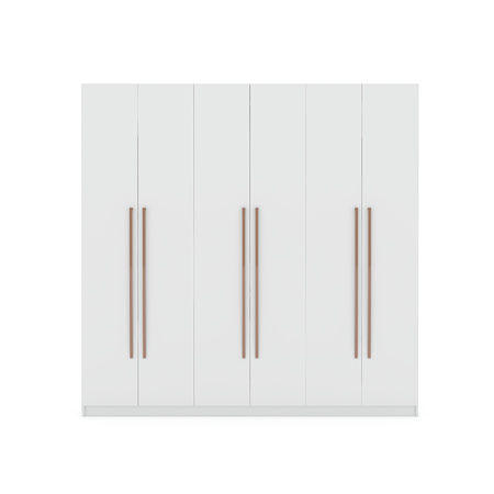 Manhattan Comfort Gramercy Wardrobe Armoire Closet, White 107GMC1